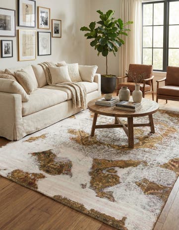 6' 6 x 7' 10 Hand Knotted Ultra Vintage Persian Wool Rug