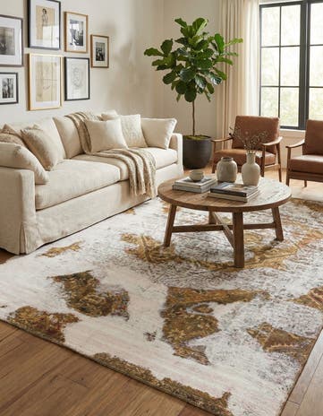 6' 6 x 7' 10 Hand Knotted Ultra Vintage Persian Wool Rug