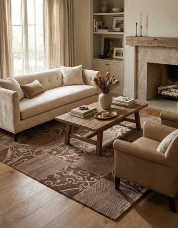 5' 8 x 8' Hand Knotted Darya Wool Rug