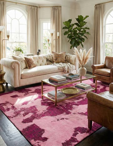 6' 5 x 9' 5 Hand Knotted Ultra Vintage Persian Wool Rug