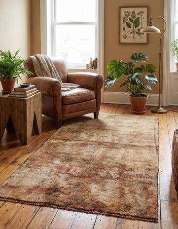 3' 3 x 5' 5 Hand Knotted Ultra Vintage Persian Wool Rug