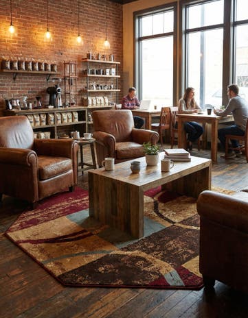 Cafe Octagon Rug