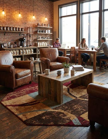 Cafe Octagon Rug