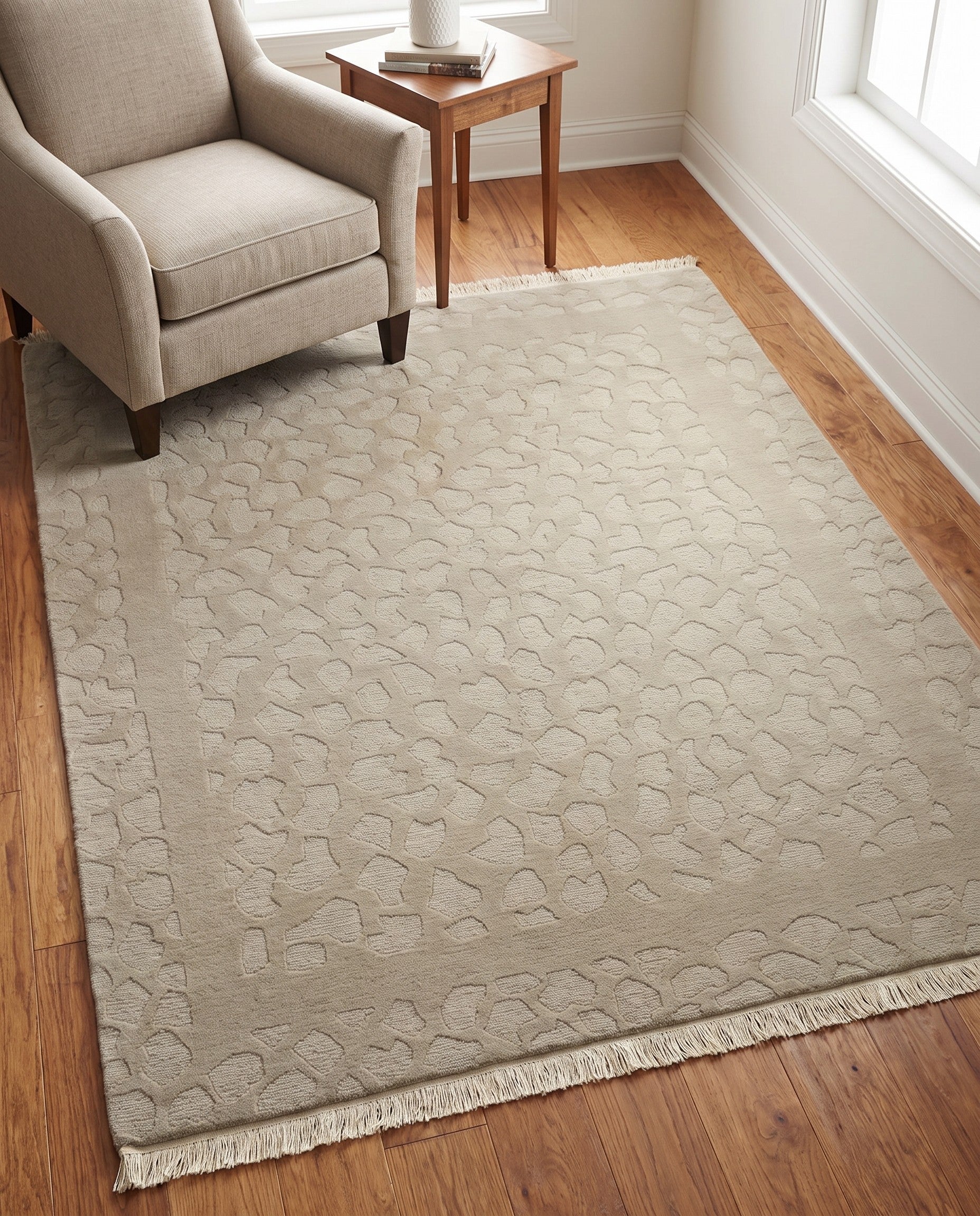 5' x 6' 3 Hand Knotted Nepal Wool Rug