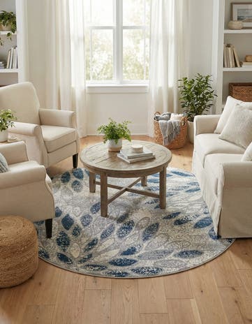 5' x 5' Charleston Round Rug