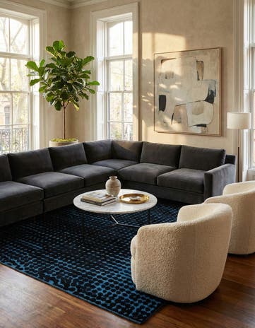 8' 8 x 10' 4 Hand Knotted Darya Wool Rug