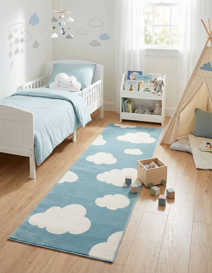 Detail image of 2' x 6' Whimsy Kids Runner Rug