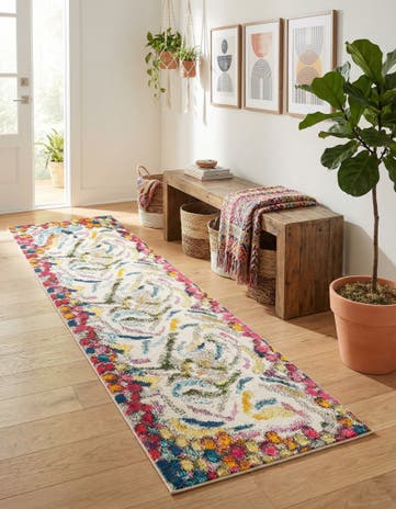 2' x 8' Washable Vivid Runner Rug