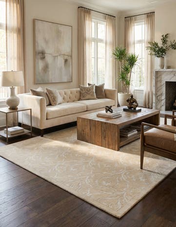 6' 9 x 10' 1 Hand Knotted Darya Wool Rug