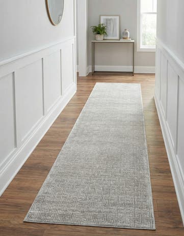 Jill Zarin Gray Uptown Park Avenue Runner Rug