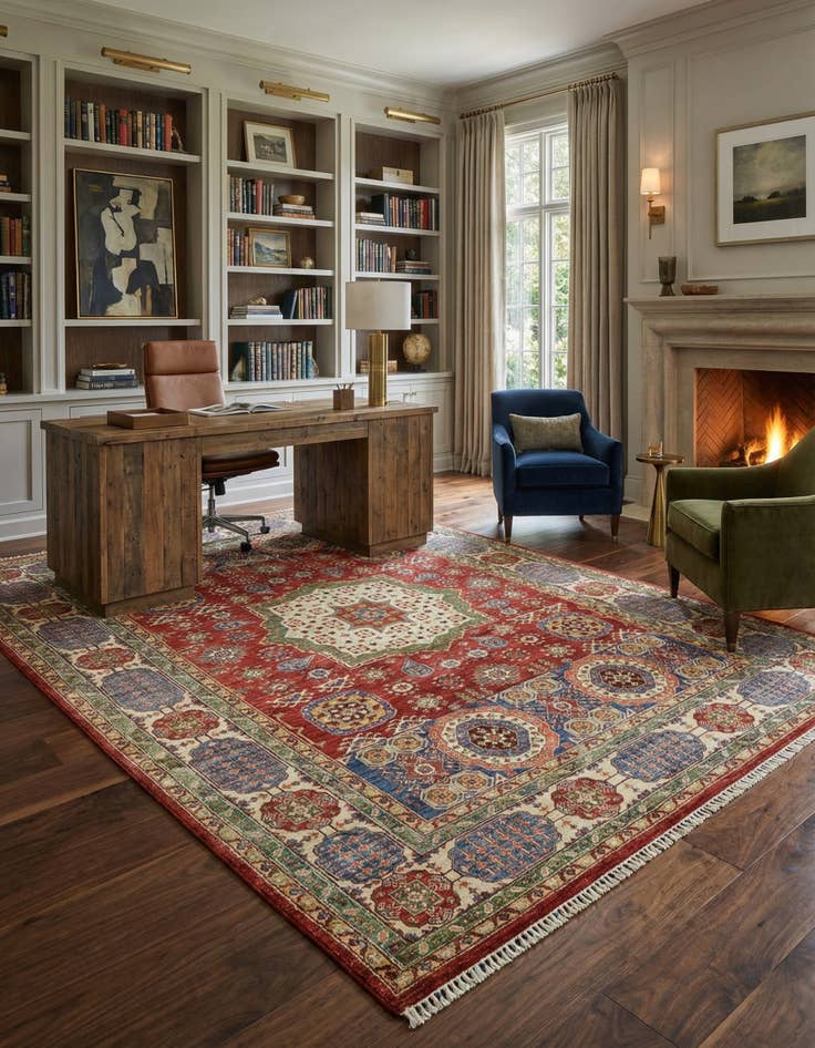 Detail image of 7' x 9' 7  Hand Knotted Ariana Ziegler Rug