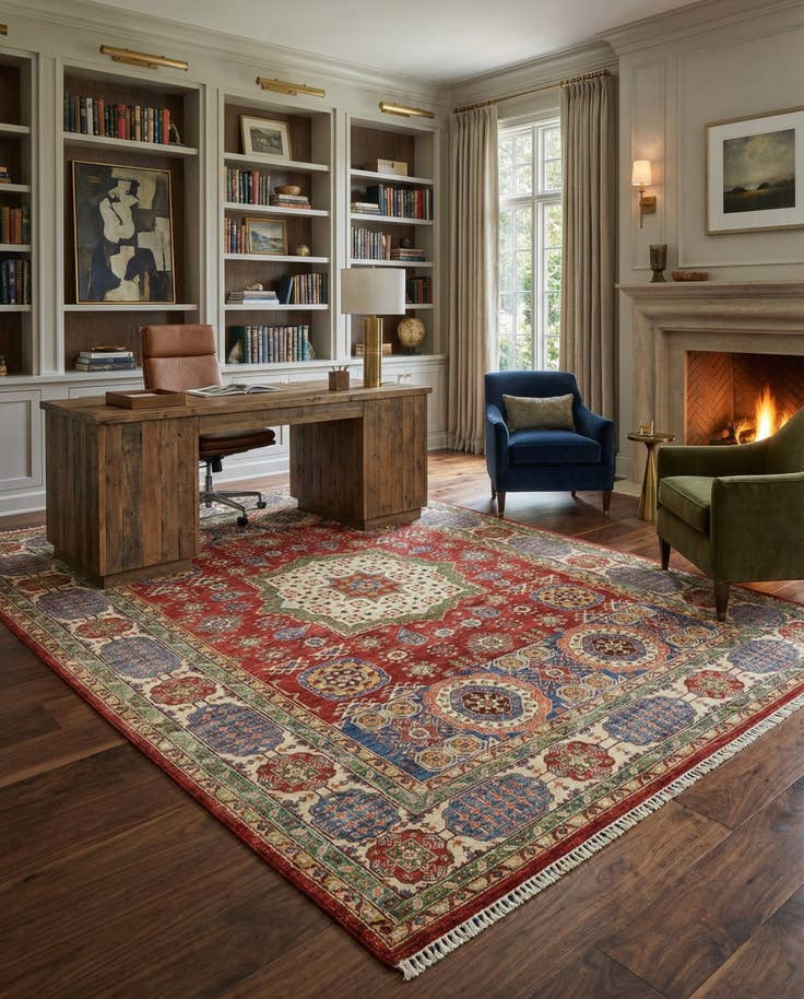 Detail image of 7' x 9' 7 Hand Knotted Ariana Ziegler Rug