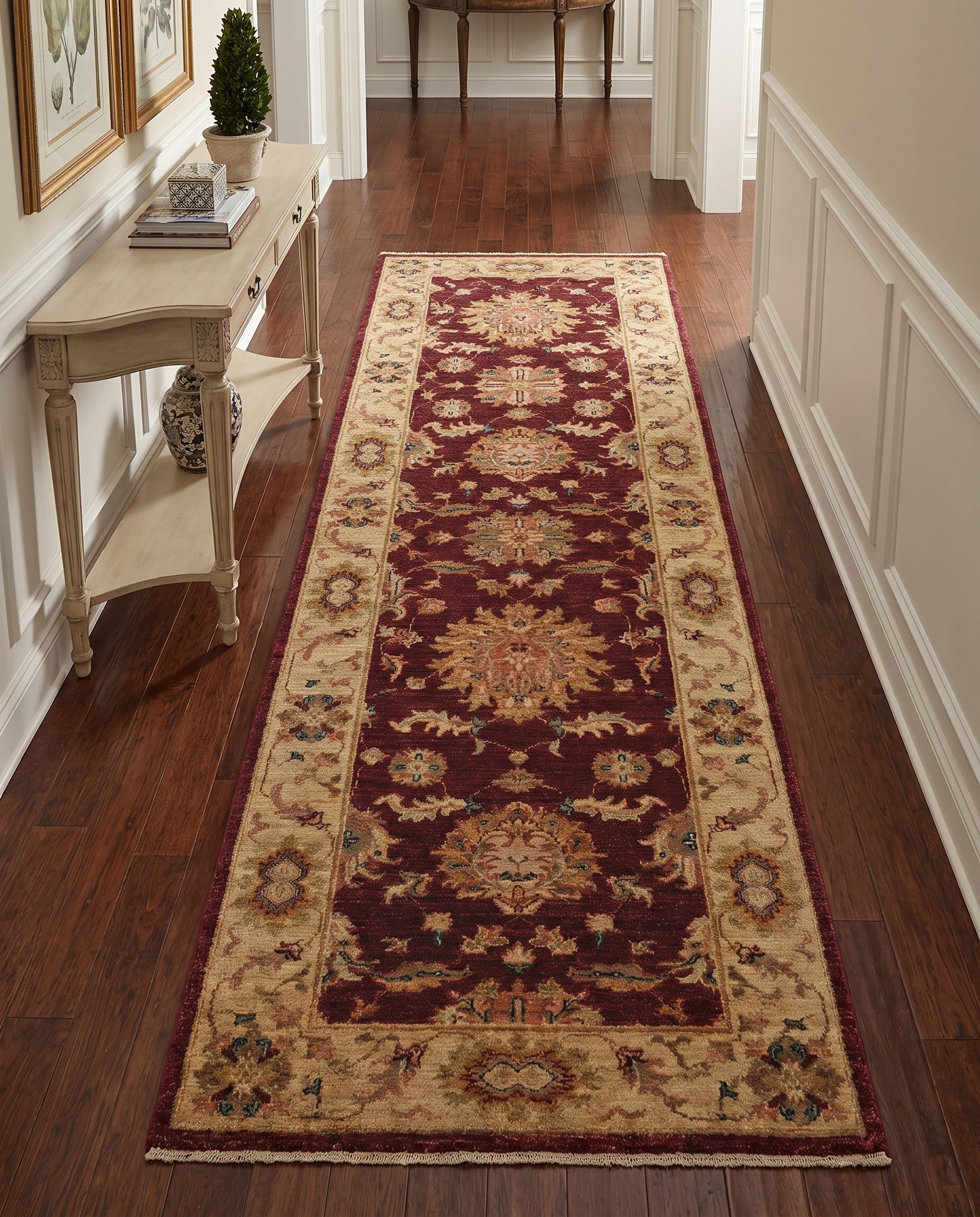 2' 8 x 7' 10 Hand Knotted Peshawar Ziegler Runner Rug