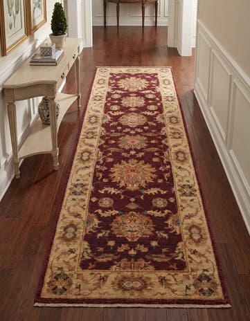 2' 8 x 7' 10 Hand Knotted Peshawar Ziegler Runner Rug