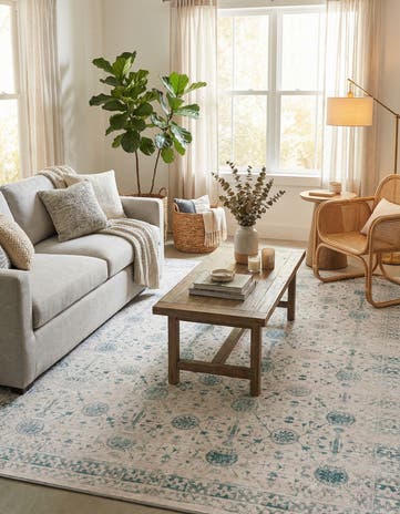 7' 6 x 10' 6 Washable Timeless Rug