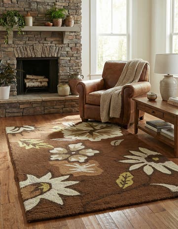 3' 11 x 5' 10 Agra Wool Rug