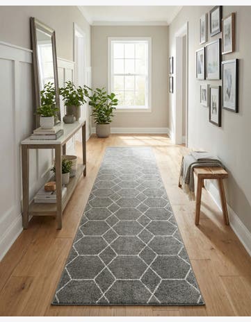 3' 3 x 19' 8 Lattice Frieze Runner Rug