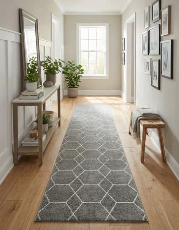 3' 3 x 19' 8 Lattice Frieze Runner Rug