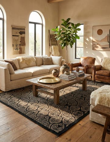 8' 4 x 10' 4 Hand Knotted Moroccan Wool Rug