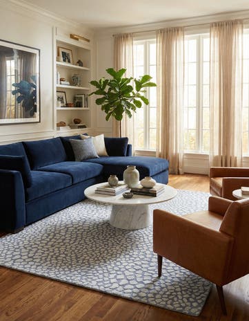 5' 9 x 8' Hand Knotted Darya Wool Rug