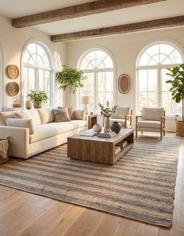 Gray Ivory Handmade Braided Jute Rug