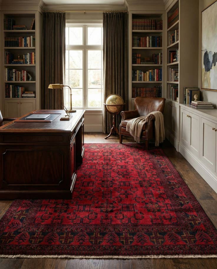 Detail image of 6' 7 x 9' 4 Hand Knotted Khal Mohammadi Wool Rug