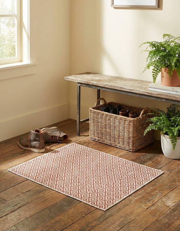 Detail image of 1' 4 x 1' 4  Washable Jill Zarin Costa Rica Indoor / Outdoor Sample Rug