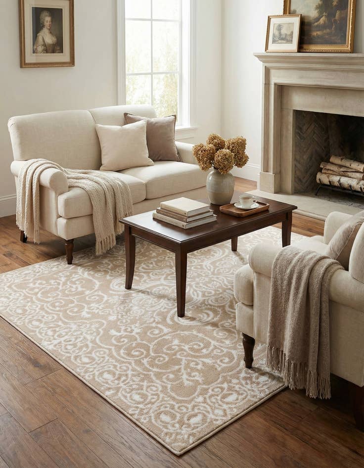 Detail image of 4' x 4' Himalaya Square Rug