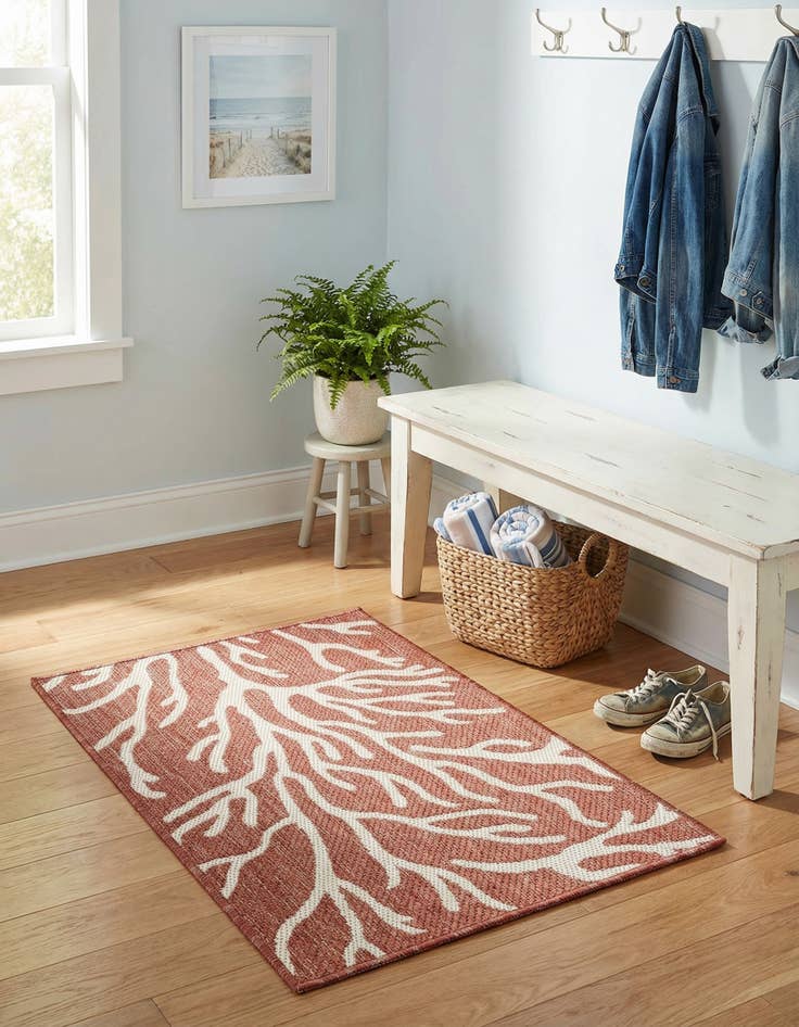 Detail image of  2' x 3'  Washable Coastal Indoor / Outdoor Rug