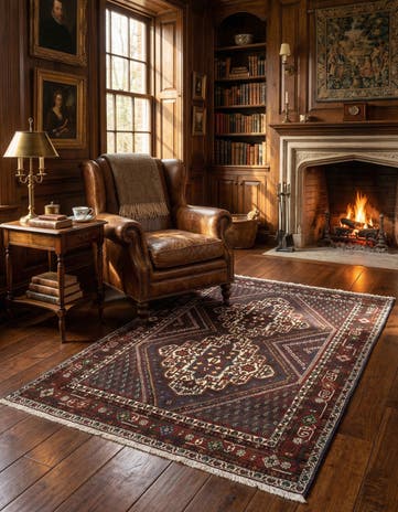 4' 1 x 6' Afshar Wool Rug