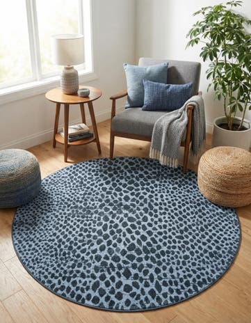 5' 3 x 5' 3 Kamala Washable Round Rug