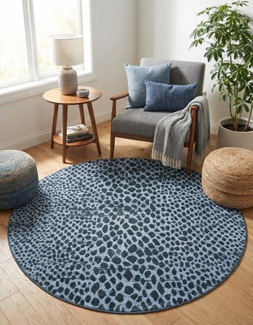 5' 3 x 5' 3 Kamala Washable Round Rug