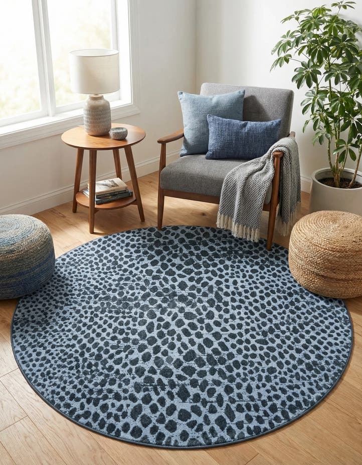 5' 3 x 5' 3 Kamala Washable Round Rug