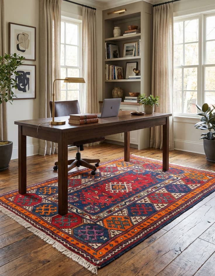 Detail image of 4' x 6' 3  Hand Knotted Anatolian Wool Rug