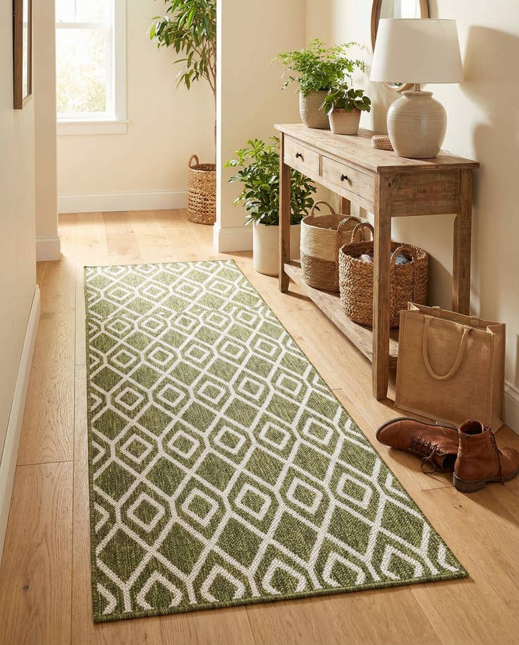 Detail image of 2' x 8' Easy-Clean Jill Zarin Turks and Caicos Indoor / Outdoor Runner Rug