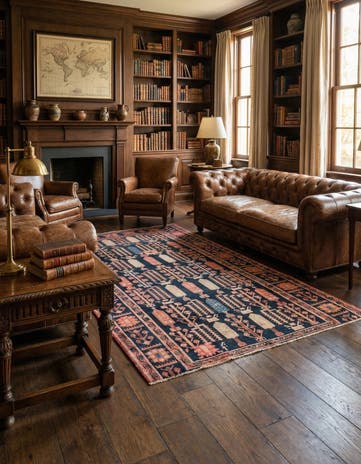 5' x 9' Hand Knotted Ultra Vintage Persian Wool Rug