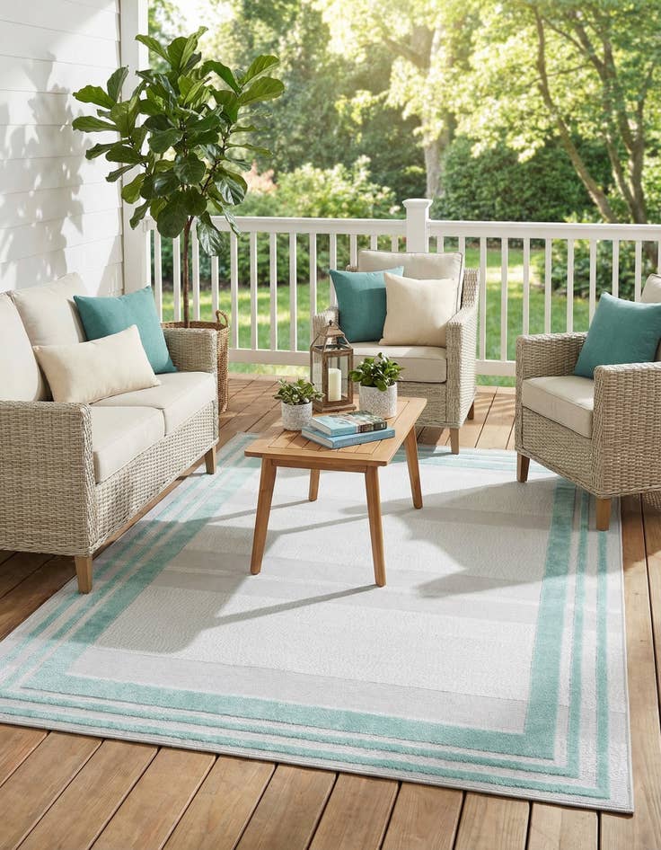 Detail image of 6' x 9' Easy-Clean Aruba Indoor / Outdoor Rug
