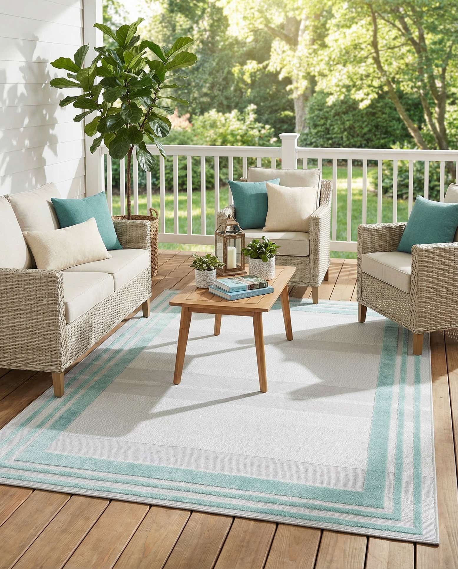 6' x 9' Easy-Clean Aruba Indoor / Outdoor Rug