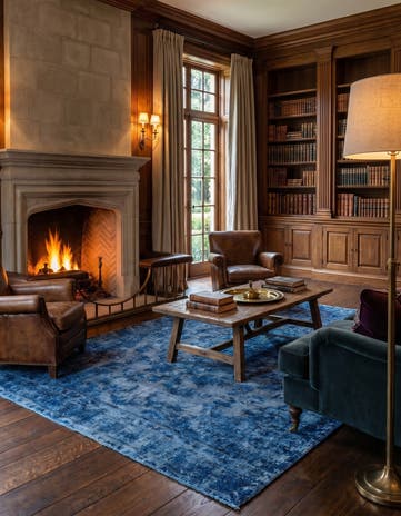 6' 4 x 9' 4 Vintage Royal Wool Rug