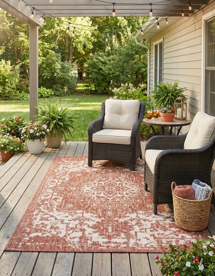 Detail image of  4' x 6'  Washable Jill Zarin Dubai Indoor / Outdoor Rug