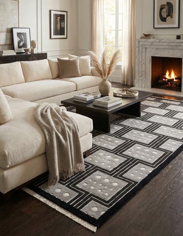 6' 7 x 9' 10 Hand Knotted Darya Wool Rug