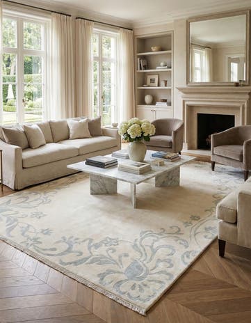 6' 7 x 9' 11 Hand Knotted Darya Wool Rug