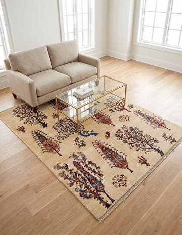 5' 1 x 6' 4 Hand Knotted Ariana Ziegler Rug