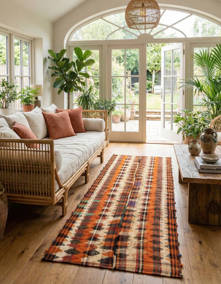 Detail image of 4' 1 x 7' 7 Jajim Rug