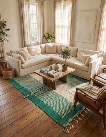 7' x 9' 10 Hand Knotted Moroccan Wool Rug