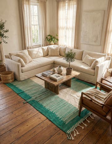 7' x 9' 10 Hand Knotted Moroccan Wool Rug