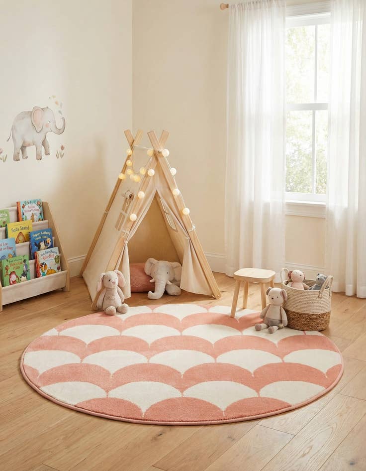 Detail image of 3' x 3' Whimsy Kids Round Rug