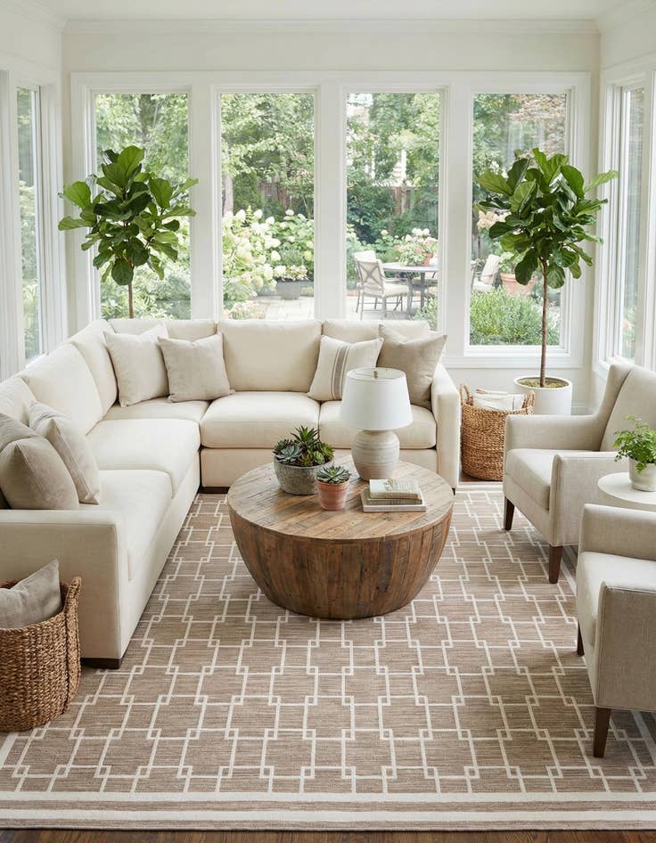 Detail image of Jill Zarin 10' x 10' Metropolitan Uptown Square Rug