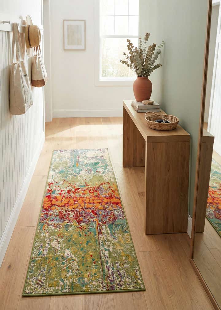 2' x 5' Easy-Clean Modern Indoor / Outdoor Runner Rug