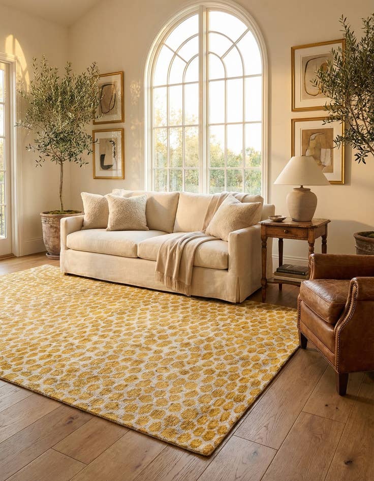 Detail image of 5' 11 x 8' 10  Hand Knotted Darya Wool Rug